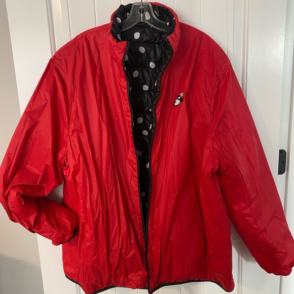 Disney Black Puffer Jacket with White Polka Dots - Picture 3 of 6